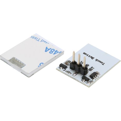 Module de commutateur à capteur LED anti-interférences avec bouton tactile capacitif (2,7 V-6 V) (vert) (1/5)