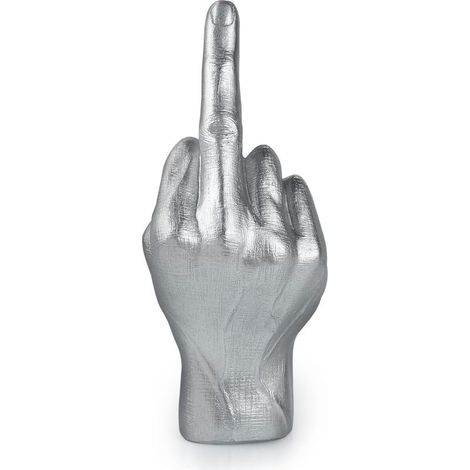 Mittelfinger-Figur – Witziges Geschenk – 20 cm – Schreibtischdekoration aus Kunstharz