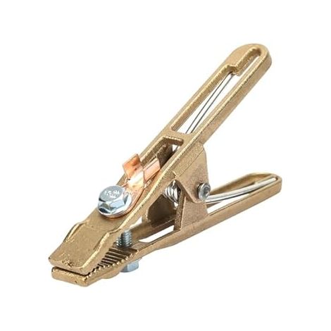 Erdungszange, 260A Massenzange Schweißzange Schwerbacke Messing, Erdungszangen A-Form, Schweißerderzangen für Schweißgeräte (1/4)