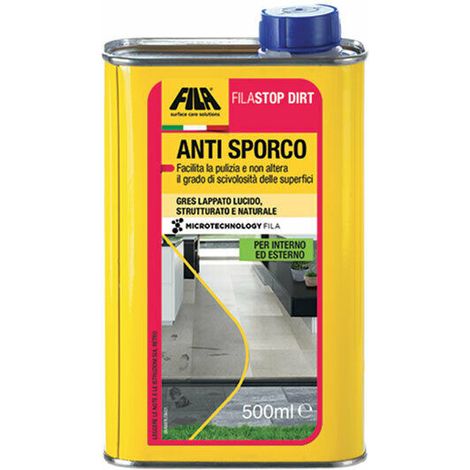 Stop Dirt Fila Anti Sporco Pulitore Superfici in Gres Interno Esterno 500 ml (1/3)