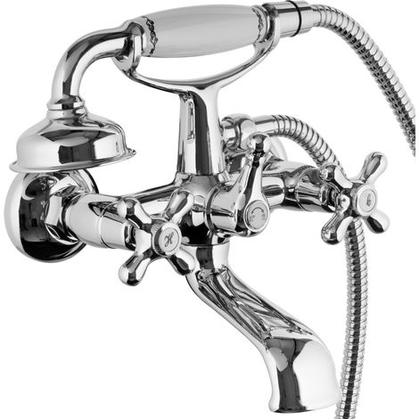 Robinet de baignoire rétro nostalgique PaulGurkes avec douchette