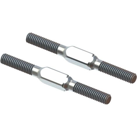 ARRMA Steel Turnbuckle M4x45mm Silver (2): EXB
