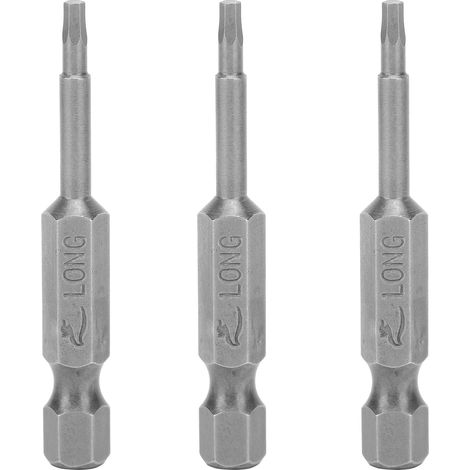 Set mit 10 elektrischen Schraubendreherbits, magnetischer Sechskantaufnahme, gehärteter Stahl, 2 mm Ersatzteile (1/5)