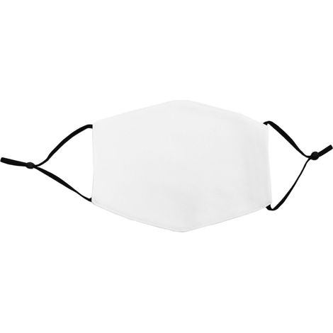 Masques faciaux en Tissue de Sublimation Vierges, Lot de 50 Masques réutilisables de Taille Moyenne, Filtre à 5 Couches Adulte Transfert Thermique Personnalisation