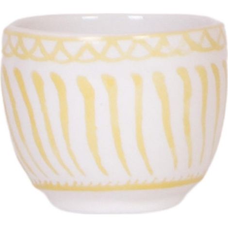 Cache-pot Granada en Céramique Émaillée Jaune Style Méditerranéen pour Plantes Ø 6 cm - PANGIVO (1/4)