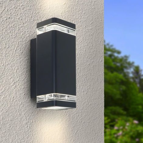 Wandlampe Edge Up & Down GU10 anthrazit RAL 7016