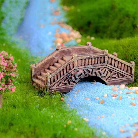 Pont Mini - Décoration pour Aquarium et Maison de Poupée - Figurine en Résine - 1 Pièce (1/4)