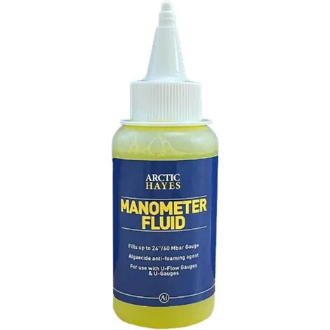 Arctic Hayes Manometer Fluid 60ml – Yellow Test Fluid for Pressure Testing and Calibration (Model ARC664018)