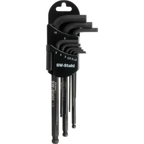 SW-Stahl 04205SB Kugelinbussatz 9 tlg. teilmagnetisch, im Halter, 1,5-10 mm (1/2)