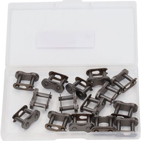 15 MAILLONS DE CHAÎNE MÉTALLIQUES - Connecteurs de rechange pour chaîne de minibike et moto (1/5)