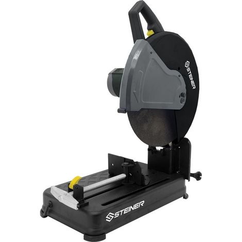 Steiner – Tronçonneuse à métaux 2300W – Disque Ø355mm – Démarrage progressif – Blocage d'arbre sans outil – Pour coupes nettes de métaux ferreux