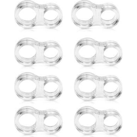Butoir de porte Gel de silice transparent poignée de porte tampon Protection murale poignée de porte pare-chocs murs meubles de protection (8 pièces) (1/5)