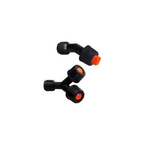 2 buses en plastique, accessoires de pulvérisation pour l'irrigation de jardin, pièces de rechange pour pulvérisateur, pour l'arrosage et le nettoyage.