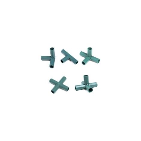 Connettori per telai da giardinaggio, 30 pezzi da 16 mm in plastica, connettori per mobili per telai di serre, picchetti per piante, tubi di recinzione, Joix per supporti per fiori e telai di serre, a