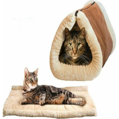 Alfombrilla térmica de invierno para mascotas (gatos y perros), almohadilla calefactora, manta de 50x28 cm. (1/4)