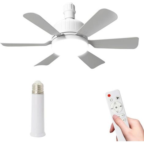 Ventilateur de plafond avec lumière et télécommande, lampe de ventilateur de plafond, 3 vitesses 3 couleurs, ventilateur de plafond (1/5)