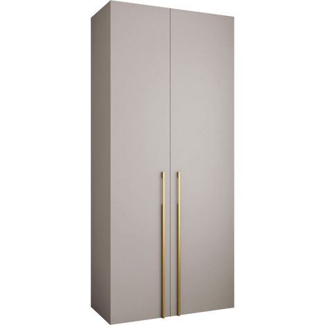 Armario Hartford 569, Cachemira, 246x110x52cm, Puertas de armario: Con bisagras, Número de estantes: 6 (1/5)