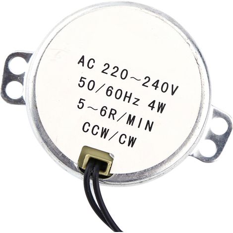 220-240 V Wechselstrom, 4 W, CW/CCW (5-6 U/min), Synchrongetriebemotor (1/5)