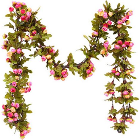 Anleitung zum Aufhängen von künstlichen Rosen und Blättern (1/4)