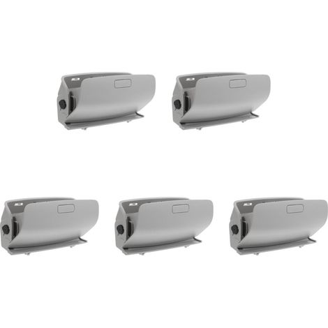 Set di 5 contenitori per occhiali in ABS, colore grigio, grande capacità. (1/2)