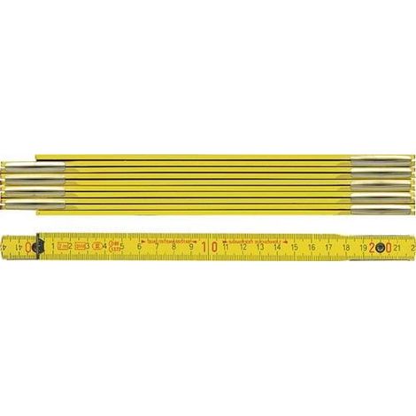 Gliedermaßstab  L.1m  B.16mm mm/cm  EG III  Buche gelb  BMI (1/2)