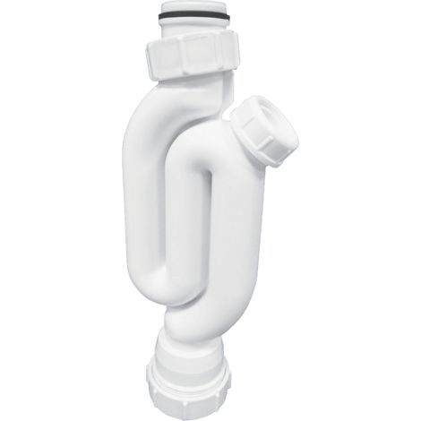 McAlpine X10A 75mm Water Seal Straight Through Trap with Multifit Outlet and Two Cleaning Eyes (1/2)