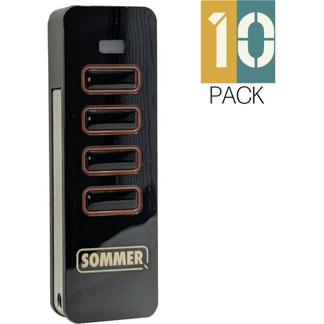 Télécommande SOMMER 4018 - 4 canaux 868 Pack de 10 (1/2)