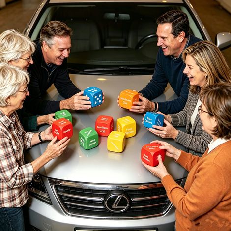 Neue, kreative Diagnosewürfel für Entscheidungsfindung, Diagnosewürfel, lustige Würfel für die Fehlersuche im Automobilbereich. (1/3)