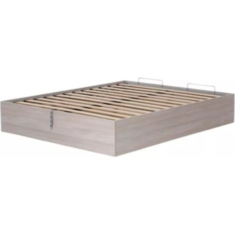 letto matrimoniale contenitore "bed box" olmo naturale 160x190 cm (1/4)