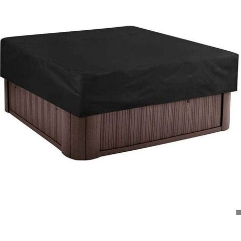 Couverture de piscine carrée Ensoleille 215x215 cm, bâche solaire polyester 190T, protection UV et intempéries, Femeo (1/4)