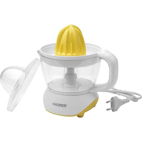Elektrische Orangenpresse 25 Watt. Fassungsvermögen 700 ml.