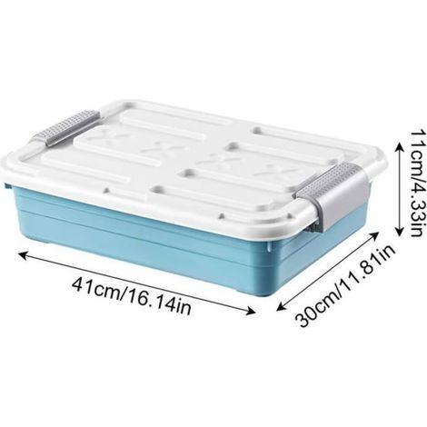 Organiseur de Rangement sous Le Lit avec roulettes Étanches, Grande Capacité, Solution Peu Encombrante pour L'Organisation de, (1/4)