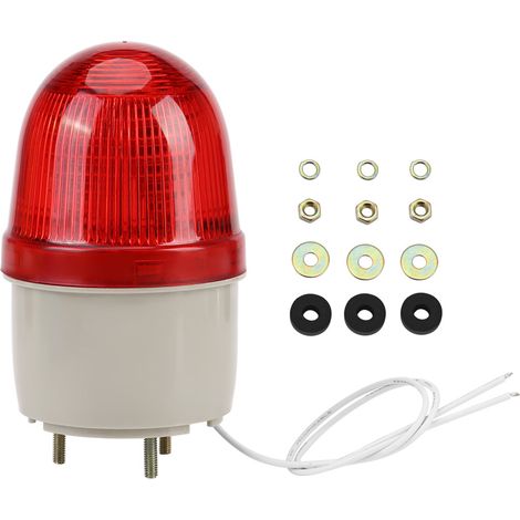 Ortviai Balise d'alarme LED clignotante 220 V rouge – Modèle LTE-5071, IP45, puissance 2 W (1/5)
