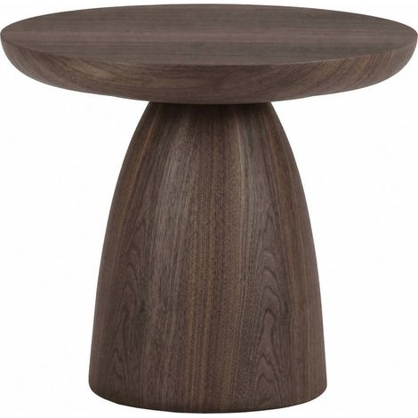 Table d'appoint ronde effet noyer - Noyer (1/5)