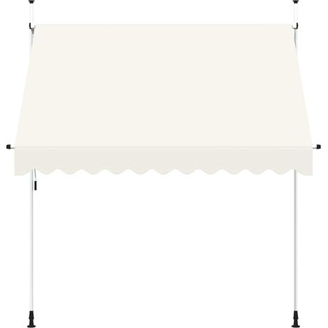Store Banne - Auvent manuel rétractable 250 cm Crème fr10682 - Maison La Vie (1/5)