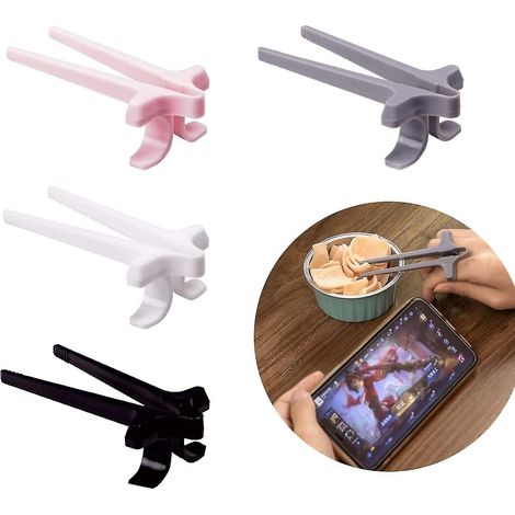 Lot de 4 baguettes pour gamers, pinces à snacks, accessoires de jeu et manettes auxiliaires pour chips. (1/5)