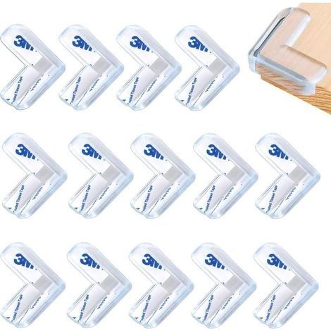 Protection Coin de Table Bébé, 14pcs Protège Coin Bébé Transparent Sans Jaunissement Protection Angle de Table et Tout Meuble Pointu Anti Choc pour la Sécurité de Bébé à la Maison (1/5)