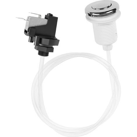 pneumatischer Schalter 250 V, Edelstahl, 1 m Schlauch, für Spa, Pool, Bad (1/5)
