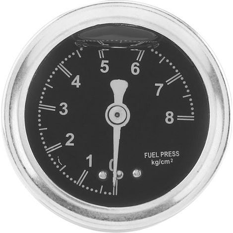Universeller Kraftstoffdruckregler aus Aluminium mit Manometer, einstellbar, rot, für Pkw (1/5)