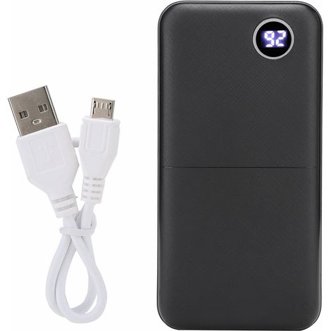 Power Bank - 20000 Mah - Batterie Lithium Polymer - Affichage Numérique - Pour Smartphone - 1 Pièce