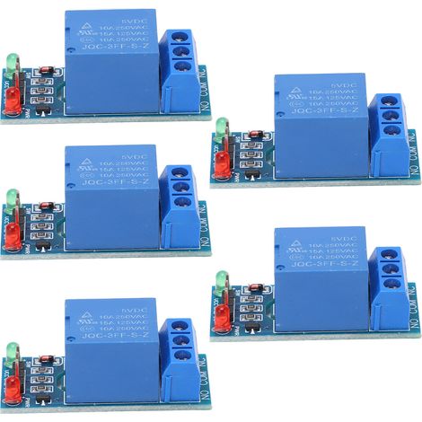 5Pcs 1 Channel Relay Module Board Shield with Optocoupler Isolation 5V Electronic Component (1/5)
