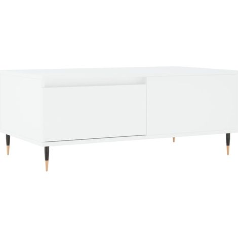 Maison Exclusive - Couchtisch Weiß 90x50x36,5 cm Holzwerkstoff