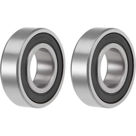 4 cuscinetti a sfera 6004-2RS 20 x 42 x 12 mm, gomma a doppia tenuta e acciaio al cromo, cuscinetto a sfera a gola profonda sigillato 6004RS - Crezuo