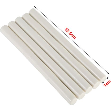 Vintage Wachssiegelstäbe 5er-Set für Briefumschläge, Karten, Hochzeiten, Jubiläen Antihaft-Wachs, Elfenbeinweiß, 13,5 cm
