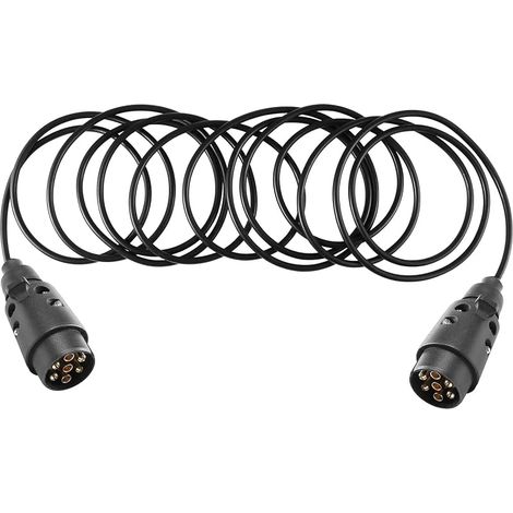 Rallonge Cable Remorque 7 Broches 12v 6m, Faisceau Câble Adaptateur Remorque Précâblé mit Prise 7broche Male a Male, Câble Extension Remorque Adaptateur Convertisseur 7-7 Broches (1/5)