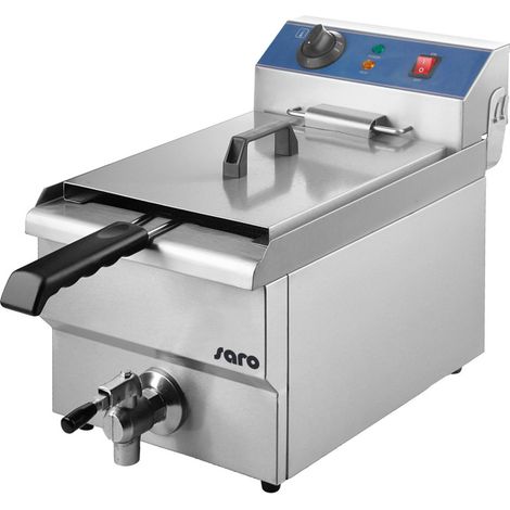 Friteuse - 13L - Température 0/+180°C - Cuve amovible - Robinet vidange - Saro