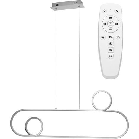Pendant LED Lamp TOOLIGHT APP810-CP Chrome + remote control 1-light point 40 W 34,5x90x106cm
