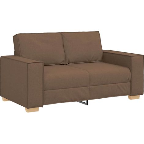 2-Seater Sofa Brown 160x78x84 cm Fabric vidaXL (1/5)