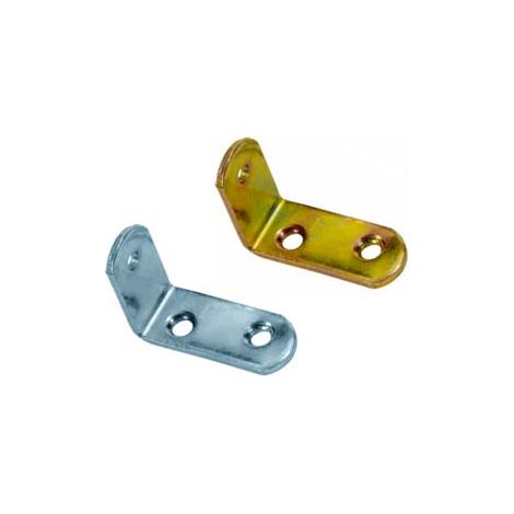 MENSOLINA REGGIPIANI A SQUADRA- - mm.25x35 acciaio nichelato - 100 pezzi
