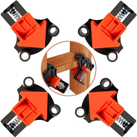 CCYKXA Right Angle Clamp 4 Replaceable Clamps 60 Degree, 120 Degree, 90 Degree Corner Clamp Set Quick Fixing Frame Corner Clamp for Woodworking Vice Clamp, Welding